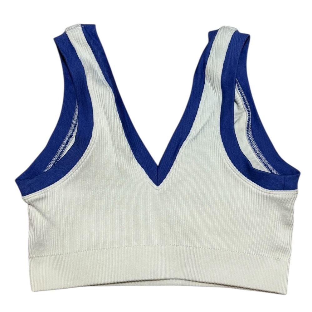 Aerie Women's White and Blue spor bra - Picture 3 of 5